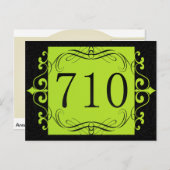 Carte Postale Code régional 710 (Devant / Derrière)