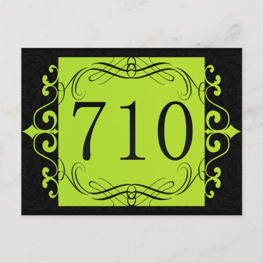 Carte Postale Code régional 710 (Devant)