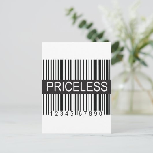 Carte Postale code upc sans prix (Debout devant)