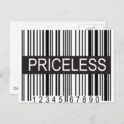 Carte Postale code upc sans prix (Devant / Derrière)