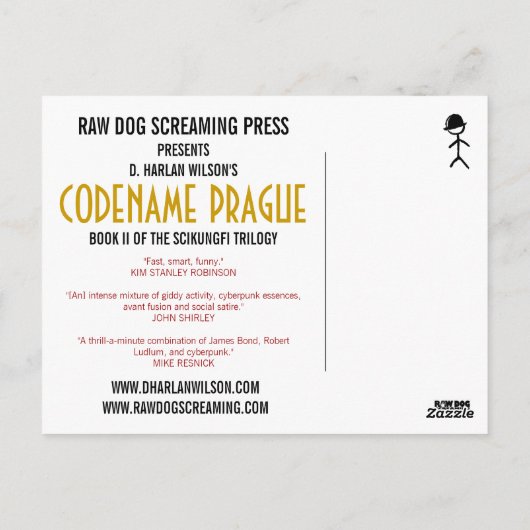 Carte Postale Codename Prague (Dos)