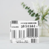 Carte Postale Codes barres (Debout devant)