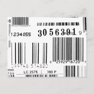 Carte Postale Codes barres