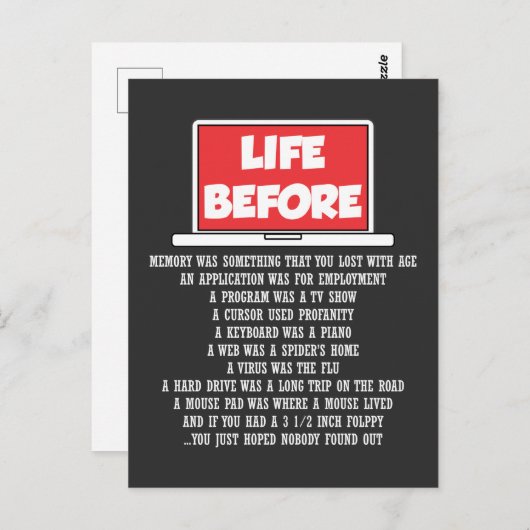 Carte Postale Codeur logiciel de programmateur de Geek informati (Devant / Derrière)