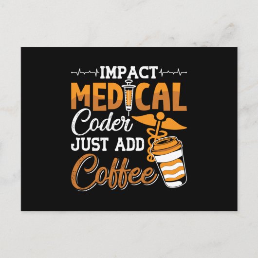 Carte Postale Codeur Médicale Ajoutez simplement un programmateu (Devant)