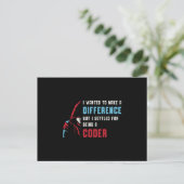 Carte Postale Codeur Médicale Etant Un Codeur Codeur ICD Coder C (Debout devant)