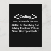 Carte Postale Codeur Programmeur Développeur Codeur Codage (Devant)