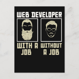 Carte Postale Codeur programmeur Nerd pour développeur informati