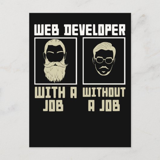 Carte Postale Codeur programmeur Nerd pour développeur informati (Devant)