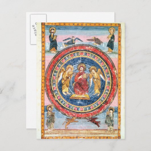 Carte Postale Codex Amiatinus Christ en Majesté (Devant / Derrière)