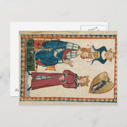 Carte Postale Codex Manesse (Devant / Derrière)