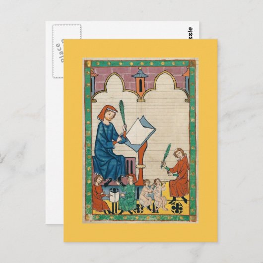 Carte Postale Codex Manesse (Devant / Derrière)