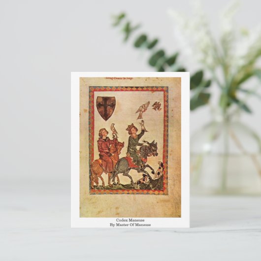 Carte Postale Codex Manesse Par Maître De Manesse (Debout devant)