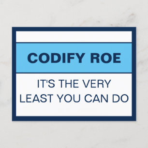 Carte Postale Codify Roe C'est le moins que vous puissiez faire