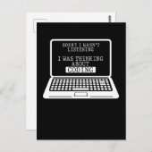 Carte Postale Coding Fun Computer Engineer Funny Programmer (Devant / Derrière)