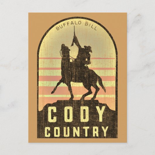 Carte Postale Cody Country Wyoming (Devant)
