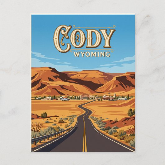 Carte Postale Cody États-Unis (Devant)