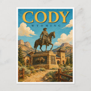 Carte Postale Cody Wyoming Buffalo Bill GeoSaga