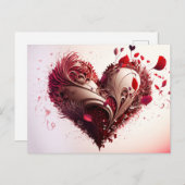 Carte postale Coeur (Devant / Derrière)