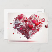 Carte postale Coeur (Devant / Derrière)