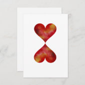 Carte postale Coeur (Devant / Derrière)