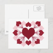 Carte postale Coeur (Devant / Derrière)