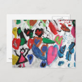 Carte postale Coeur (Devant / Derrière)