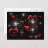 carte postale coeur (Devant / Derrière)