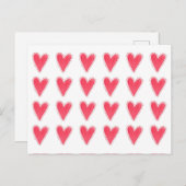 Carte postale coeur (Devant / Derrière)