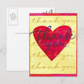 carte postale coeur (Devant / Derrière)