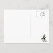 carte postale coeur (Dos)