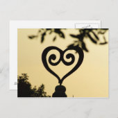 Carte Postale cœur (Devant / Derrière)