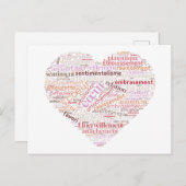 Carte Postale coeur (Devant / Derrière)