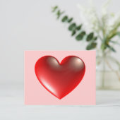 Carte Postale Coeur 3d / Verre (Debout devant)