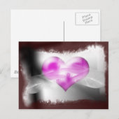 Carte Postale coeur à portée de main (Devant / Derrière)