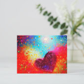 Carte Postale coeur Abstrait (Debout devant)