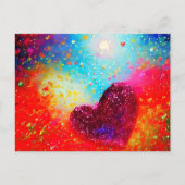 Carte Postale coeur Abstrait (Devant)