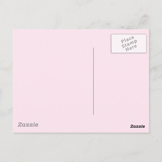 CARTE POSTALE COEUR ARBRE PRINTEMPS AMOUR MIGNON GRAPHISME ROSE  (Dos)