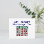 Carte Postale Coeur au bingo (Debout devant)