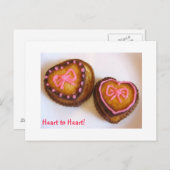 Carte postale Coeur au coeur (Devant / Derrière)