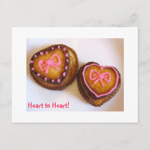 Carte postale Coeur au coeur
