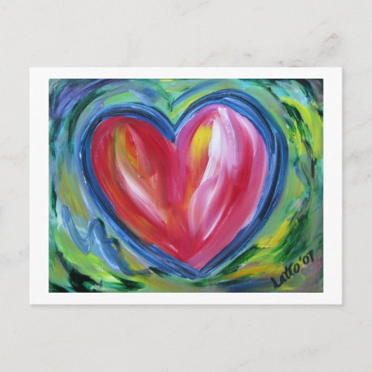 Carte postale Coeur avec espoir (Devant)