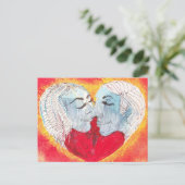 carte postale coeur & baiser (Debout devant)