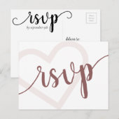 Carte Postale Coeur bébé | Script de floraison du Rose du désert (Devant / Derrière)