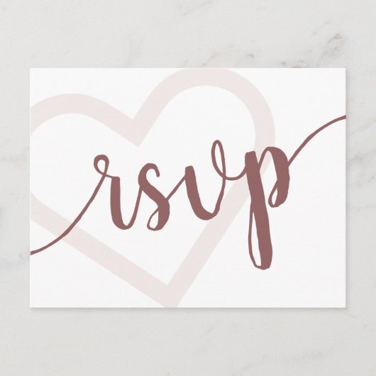Carte Postale Coeur bébé | Script de floraison du Rose du désert (Devant)