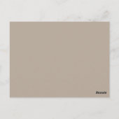 Carte postale Coeur beige et clé (Dos)