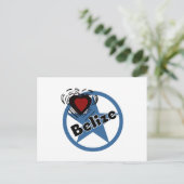 Carte Postale Coeur Belize (Debout devant)