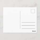 Carte Postale "Coeur blanc en noir du soleil" & Voyage (Dos)