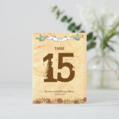 Carte Postale Coeur bohémien, Roses, oiseaux, et Mariage de bann (Debout devant)