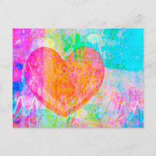 Carte Postale Coeur Boho